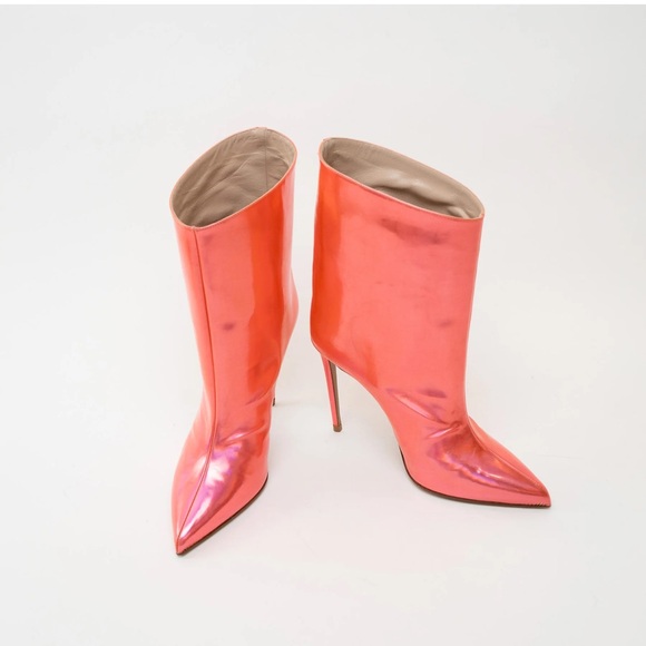 Alexander Vauthier coral metallic ankle booties - Picture 7 of 9